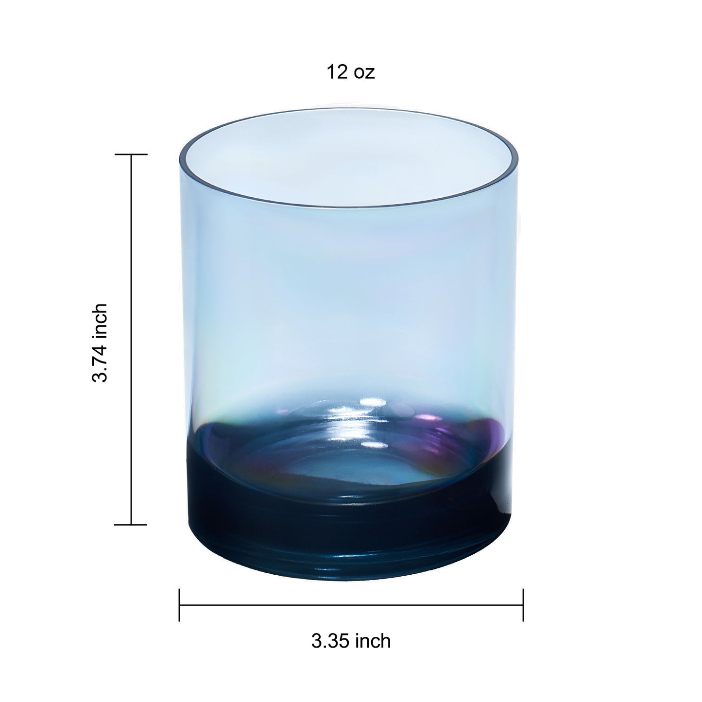 Eze Acrylic Lowball Tumbler Glassware, Set of 8