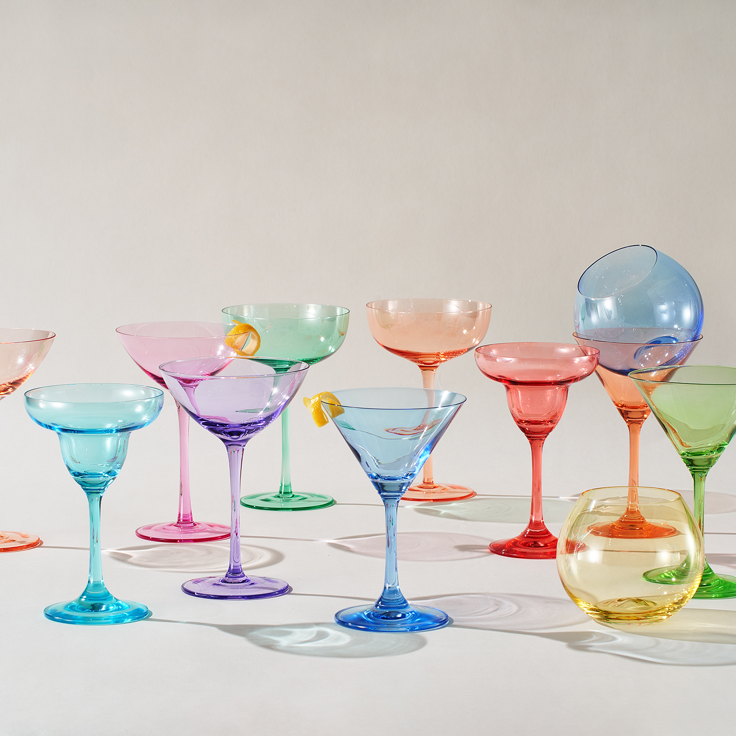 Venus Martini Glassware, Set of 6