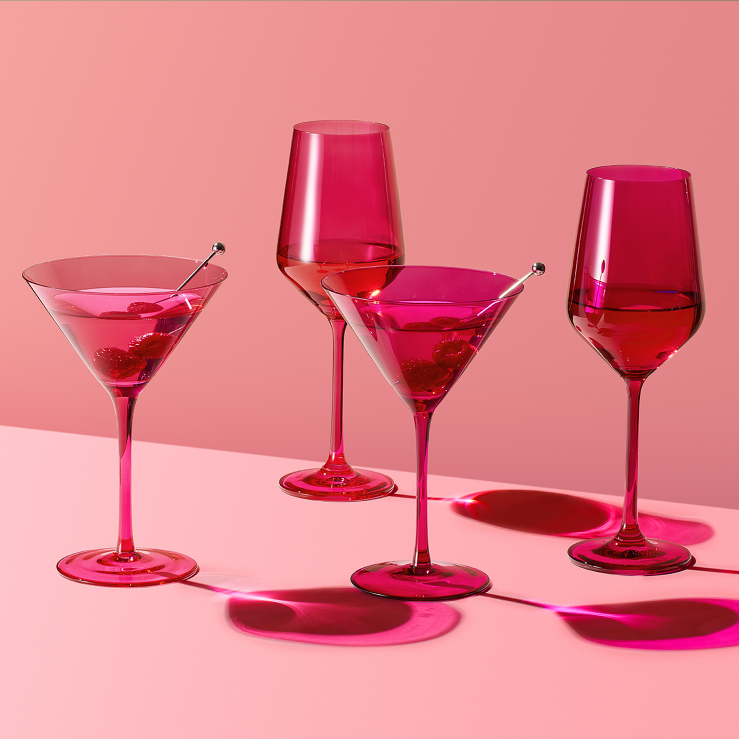 Chica Martini Cocktail Glassware, Set of 2