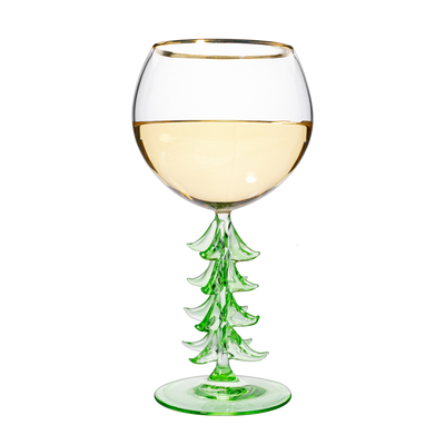 Natale Stemmed Wine Glassware, Single