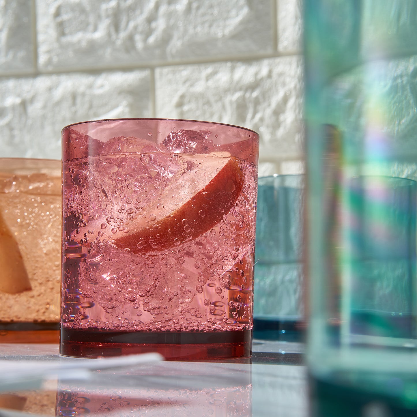Eze Whiskey Glass, Unbreakable Acrylic, Set of 4