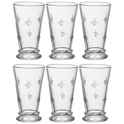 Classica Bee Highball Glassware, Set of 6