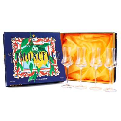 Specialty Limoncello Cocktail Glassware, Set of 4
