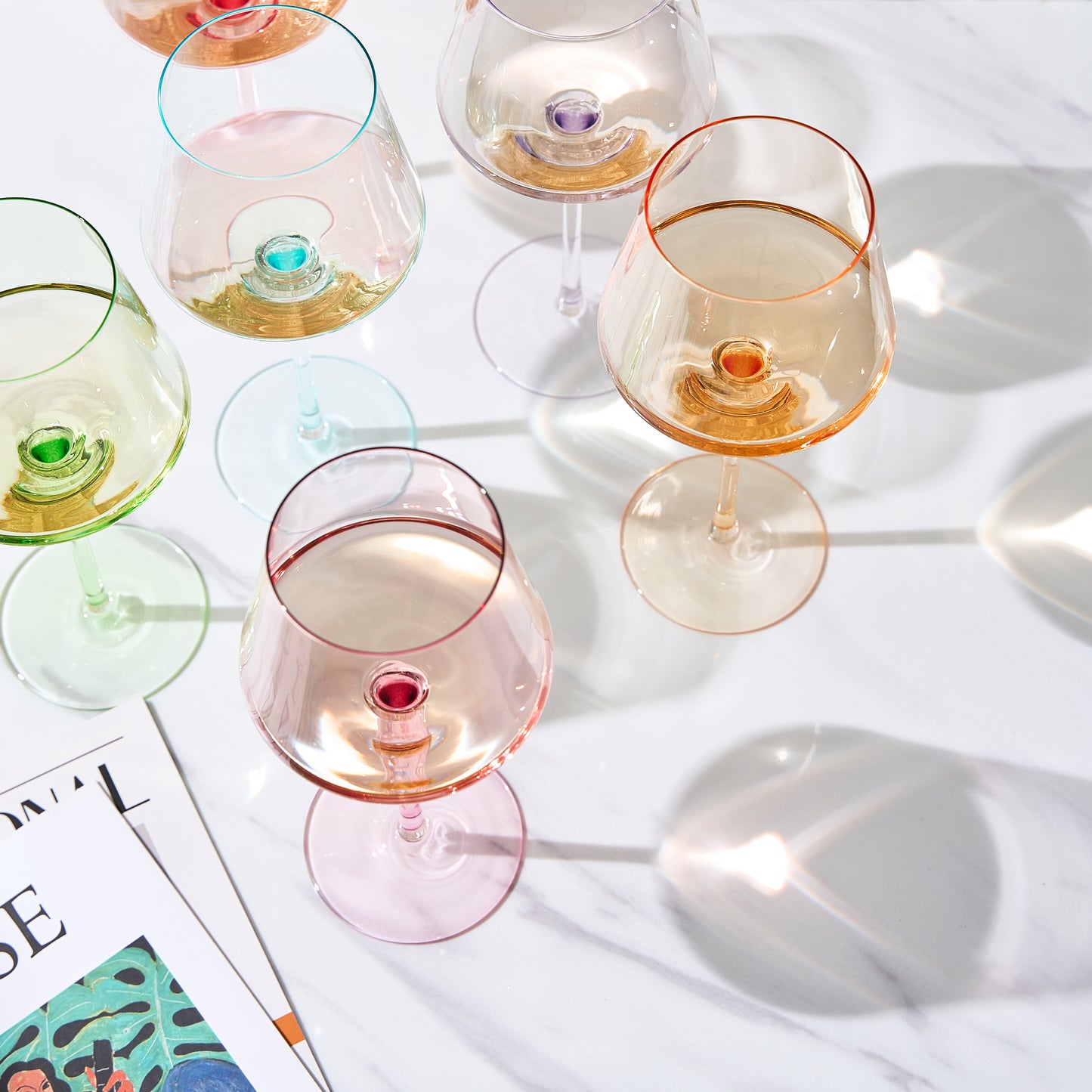 Monet Wine Glassware, Set of 6