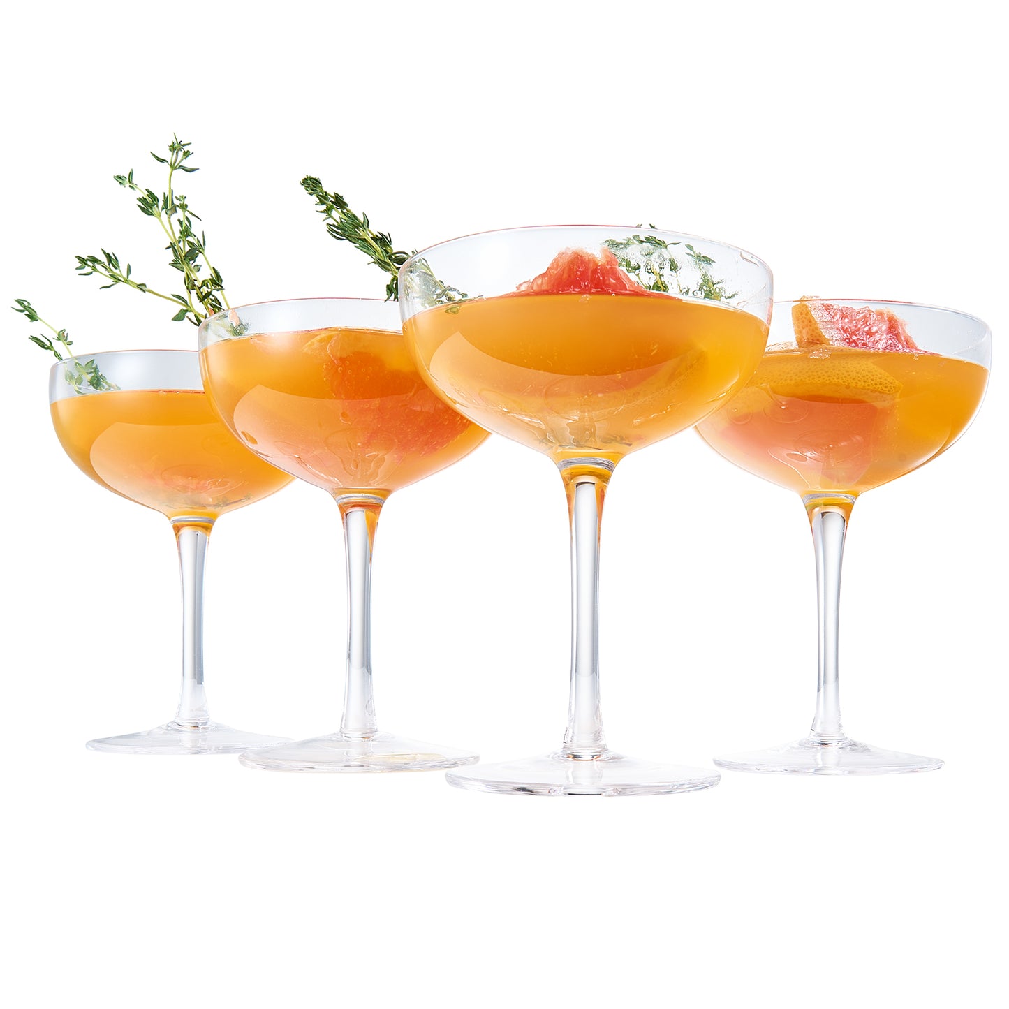 Classica Champagne Coupe Cocktail Glassware, Set of 4