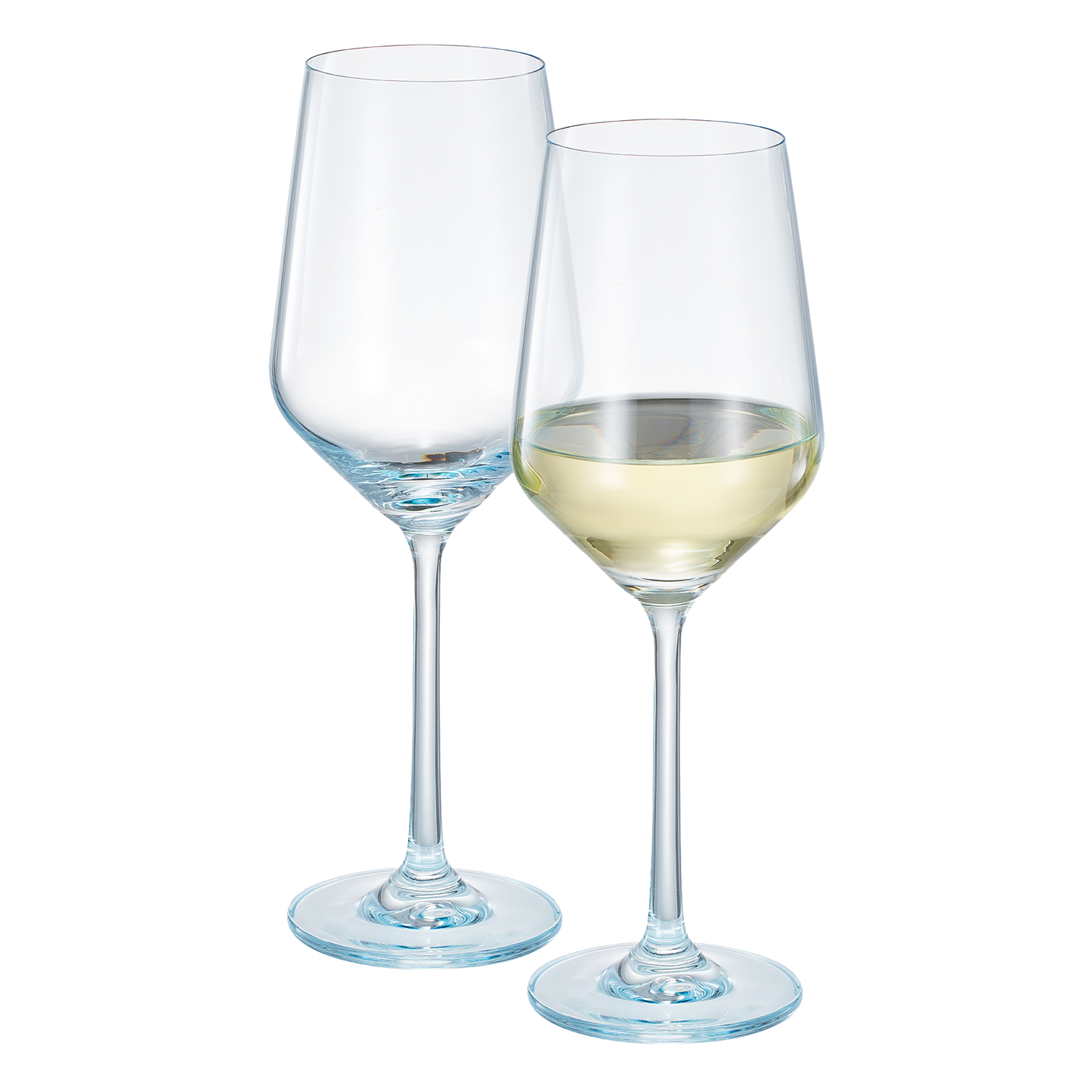 Monet Wine Glassware, Blue, Set of 2