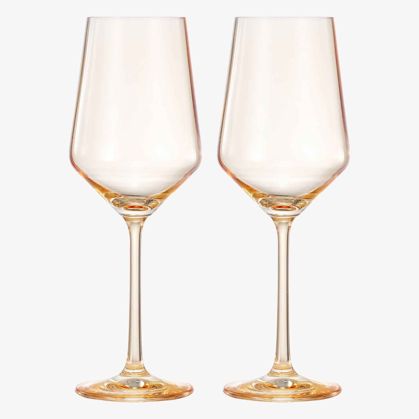 Monet Wine Glassware, Yellow, Set of 2
