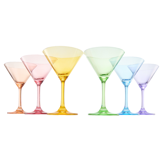 Venus Martini Glassware, Set of 6