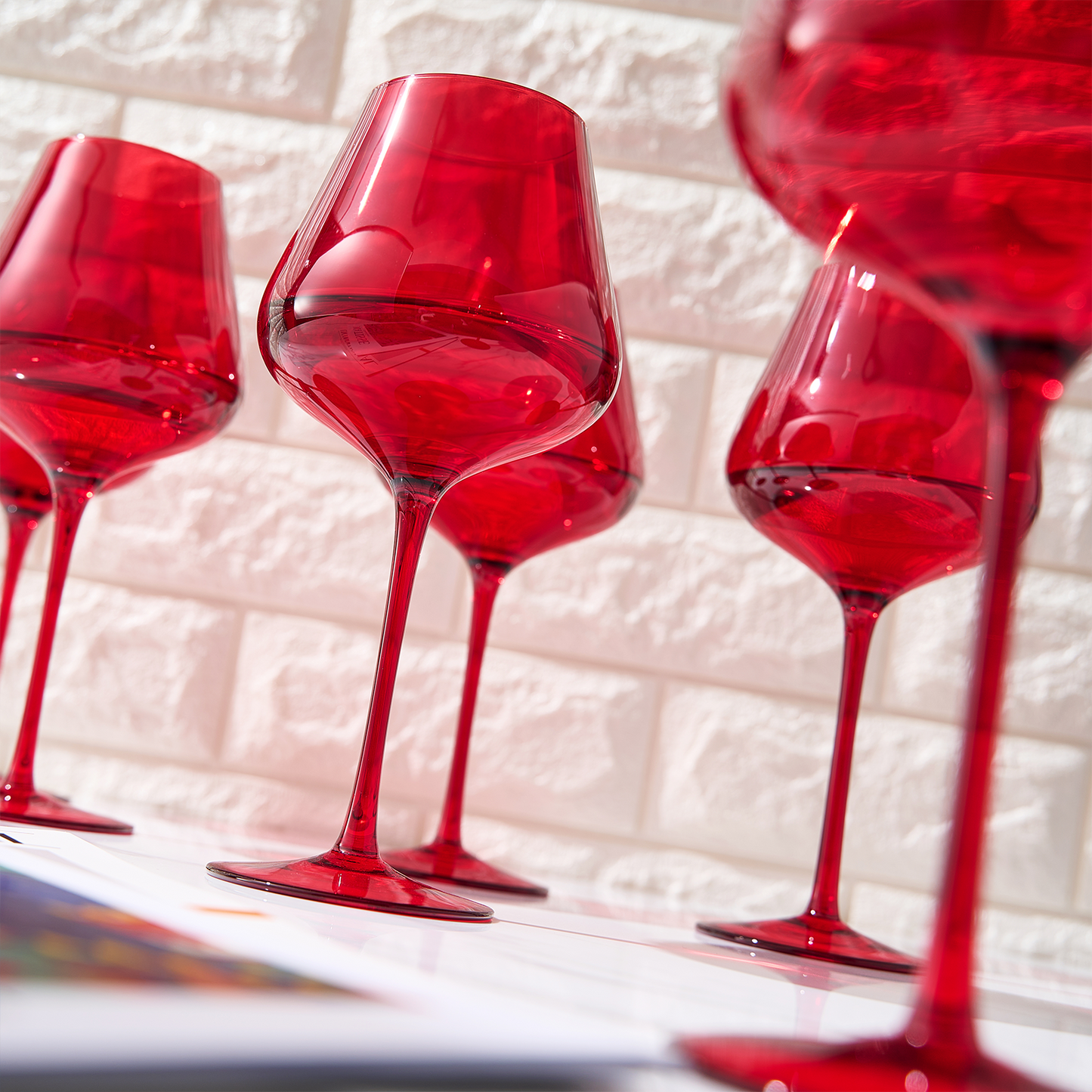 Stagioni Wine Glassware, Set of 6, "Holiday"