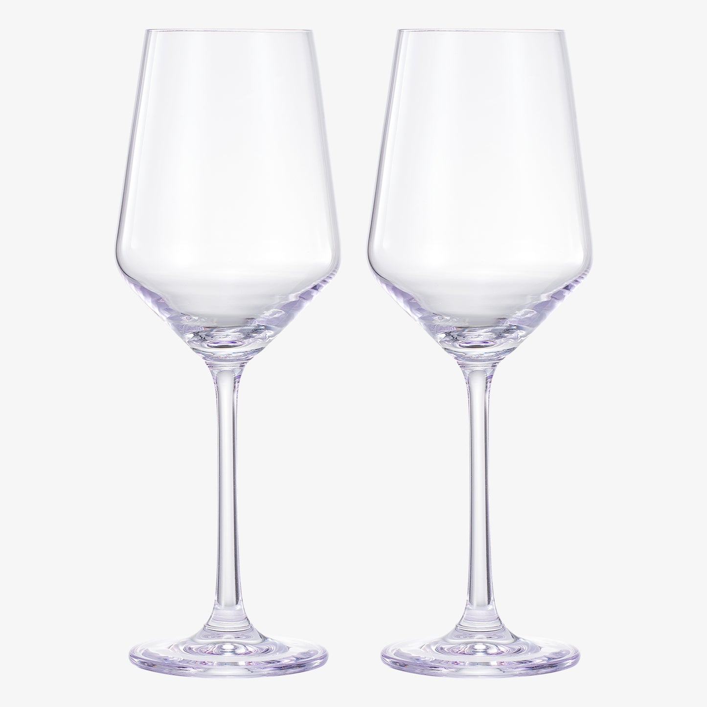 Monet Colored Wine Glassware, Purple, Set of 2