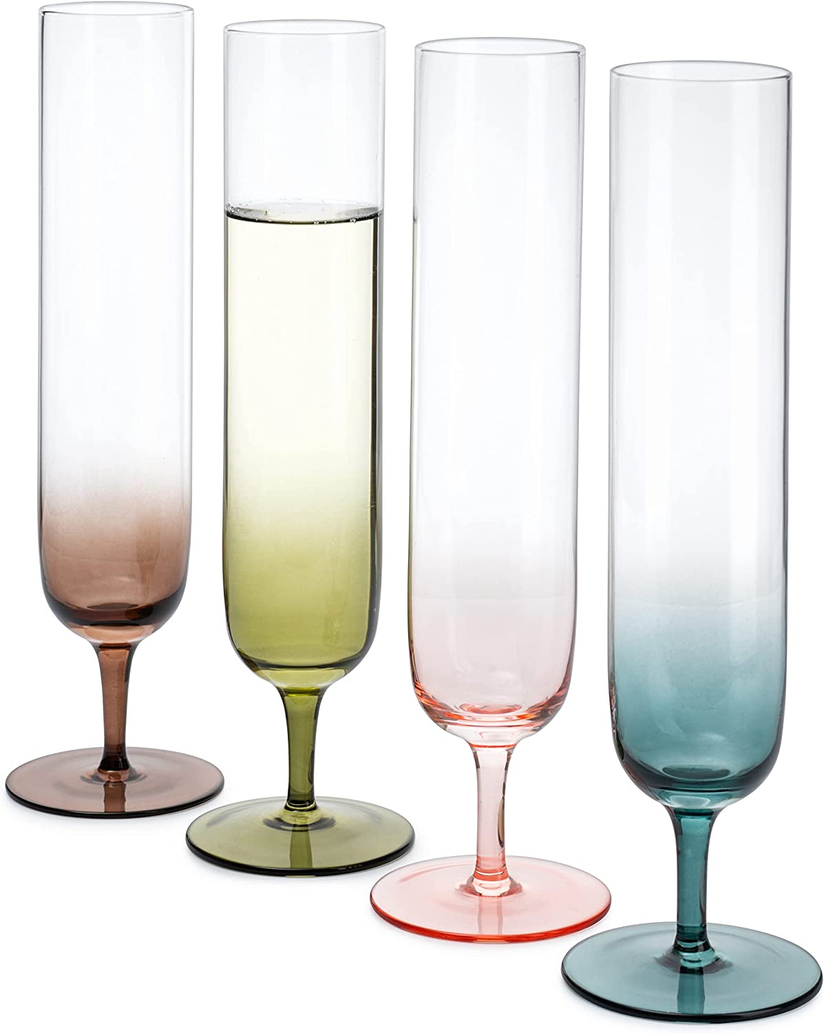 Dusk Champagne Flute Glassware, Set of 4