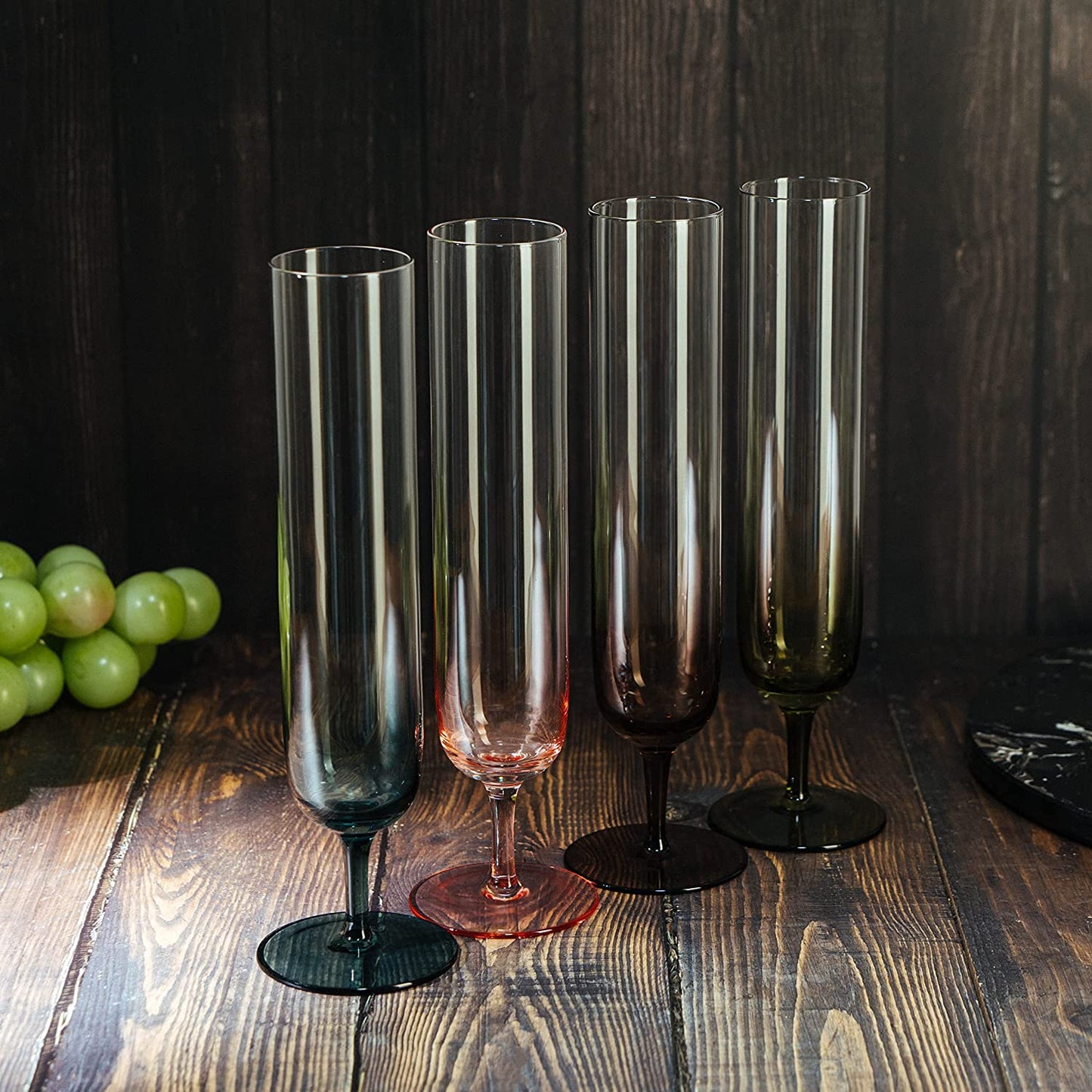 Dusk Champagne Flute Glassware, Set of 4