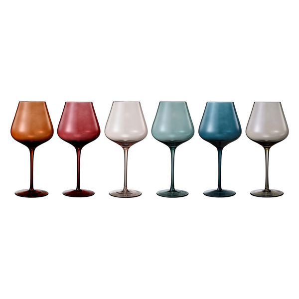 Tonal Stemmed Wine Glassware, Set of 6