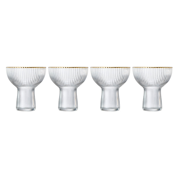 Aurelia Margarita Cocktail Glassware, Set of 4