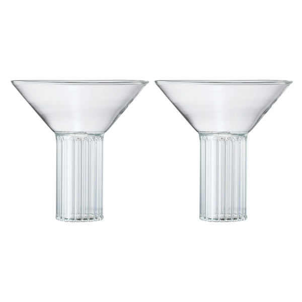 Rialto Martini Cocktail Glassware, Set of 2