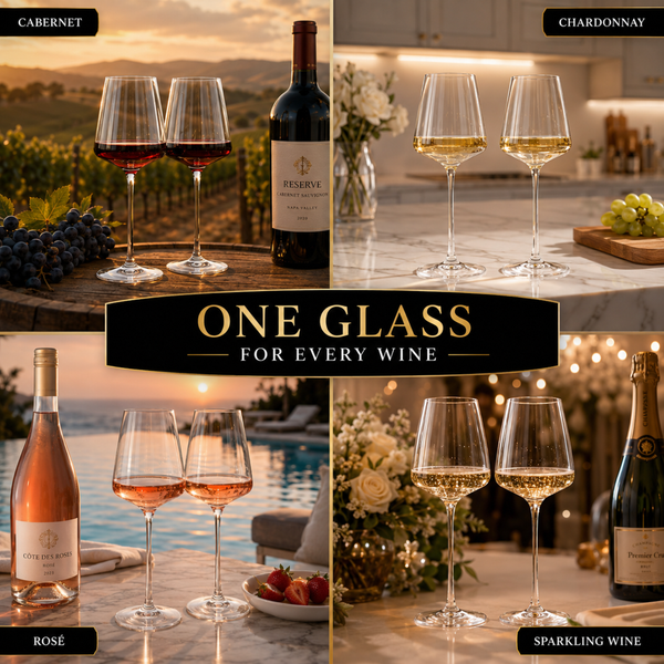 Classica Stemmed Wine Glassware, Set of 4