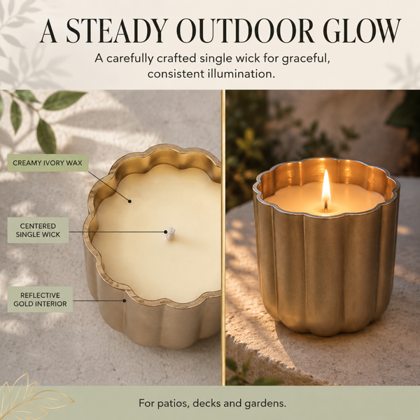 Citronella & Lemongrass Outdoor Patio Candle – 14 oz