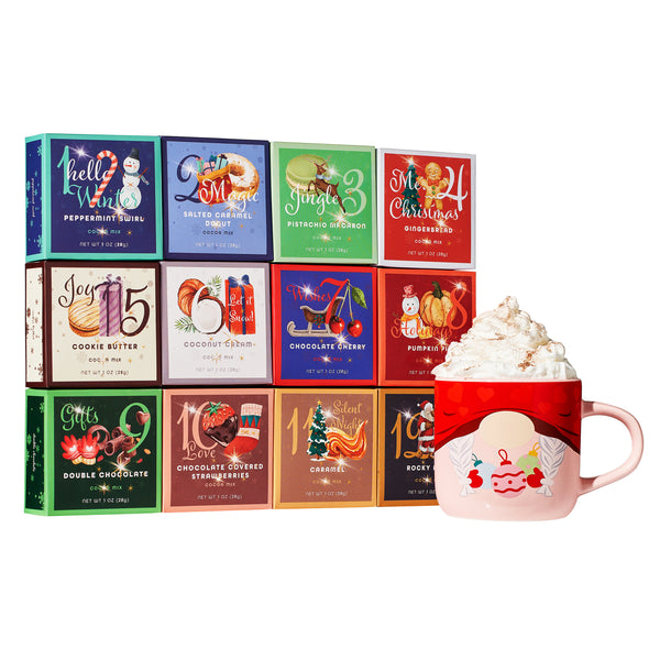 12 Days of Christmas Hot Chocolate, Giftable Food Set