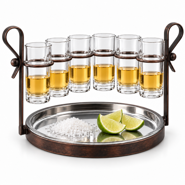 Zodax Fiesta Shot Glass Set, 6 Piece, 14.2