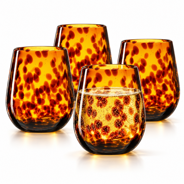 Tortoise Wine Glasses set of 4