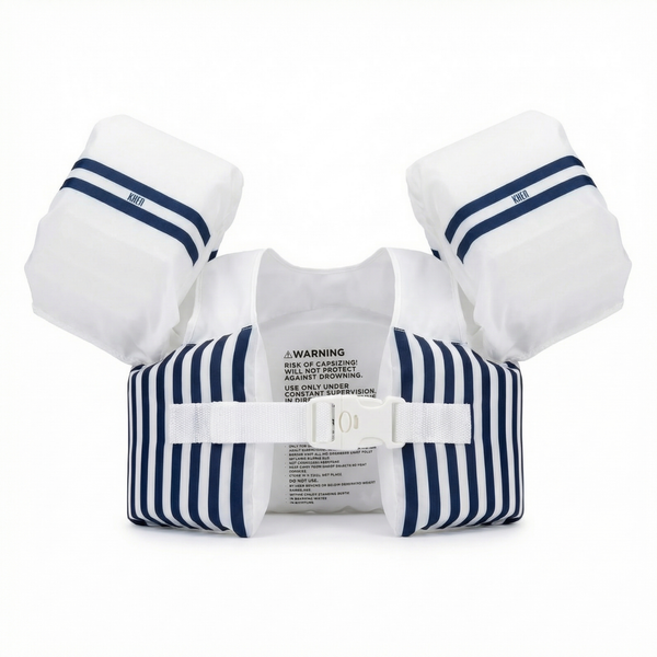 Floating Jackets with Sleeves, Single, White & Blue 1-3 Years