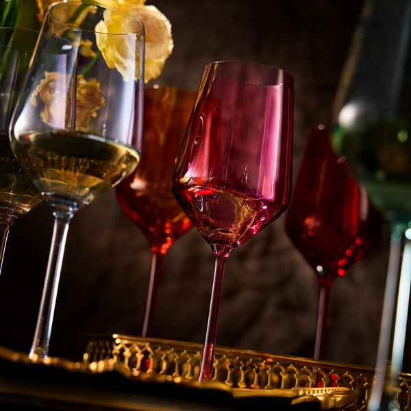 Colorata Stemmed Wine Glassware, Set of 6