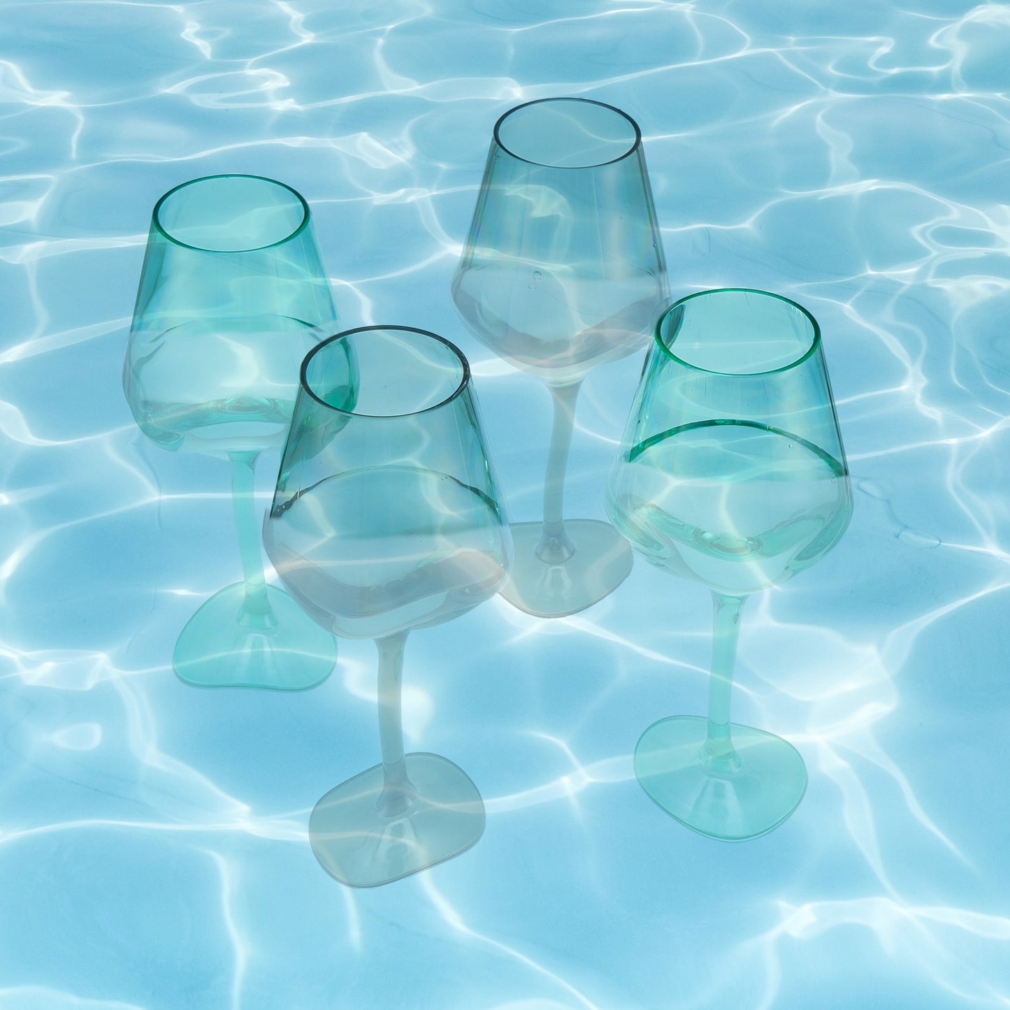 Saint Tropez Wine Glassware, Unbreakable Acrylic, Set of 2