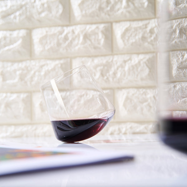 Classica Un-Spillable Stemless Wine Glassware, Single Set