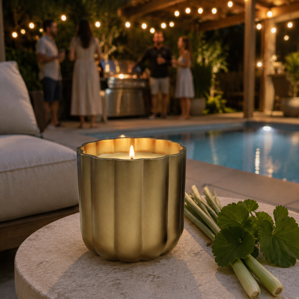 Citronella & Lemongrass Outdoor Patio Candle – 14 oz