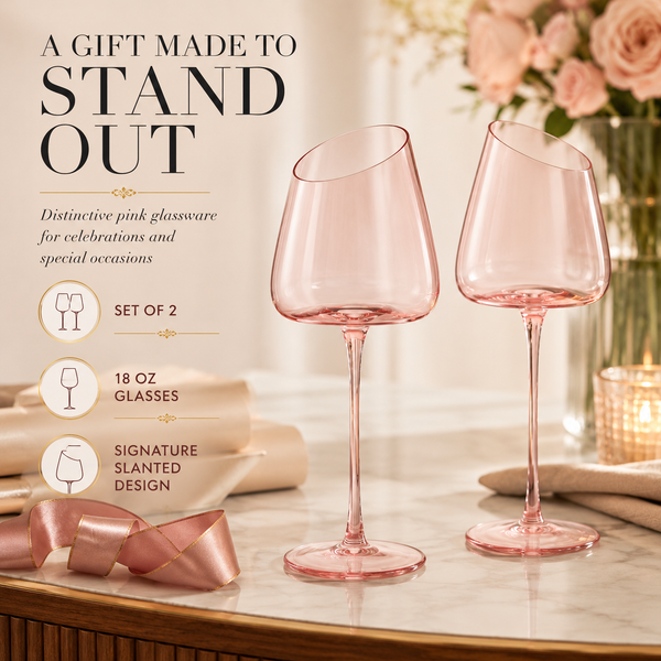 Colosseum Stemmed Wine Glassware, Set of 2