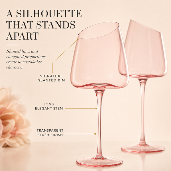 Colosseum Stemmed Wine Glassware, Set of 2
