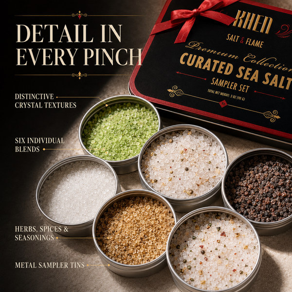 Curated Sea Salt Gift Set of 6, Chefs Collection