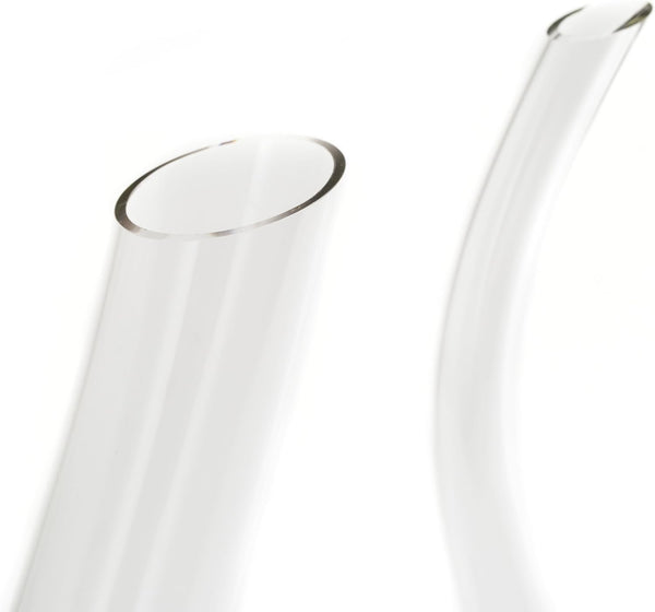 U-Shaped Glass Wine & Aerator- Amadeo Unique Curved Wine Decanters - 25 OZ - Curved Elegant Aerator Carafe - Lead-free Red Wine Decanter Proven to Enhance & Improve Flavor