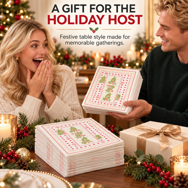 Christmas Disposable Napkins 100 Pieces