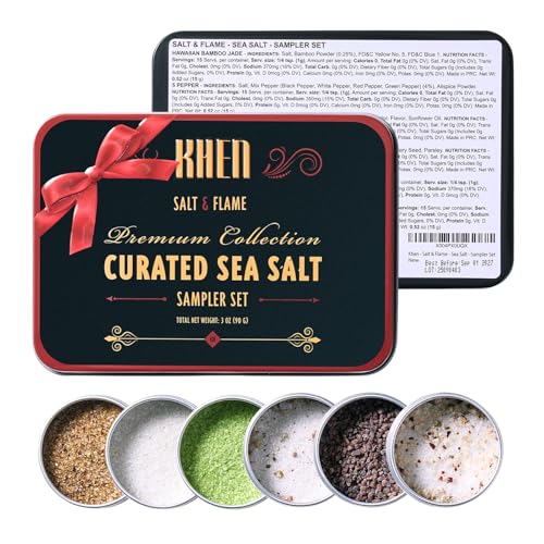 Curated Sea Salt Gift Set of 6, Chefs Collection
