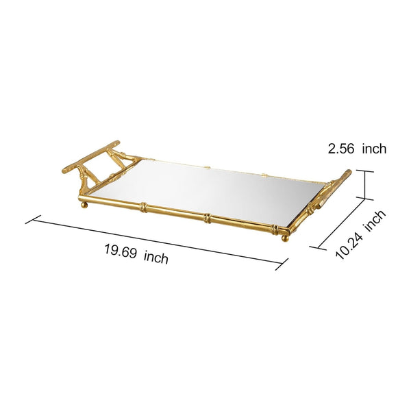 Gold Mirrored Decorative Tray, 20