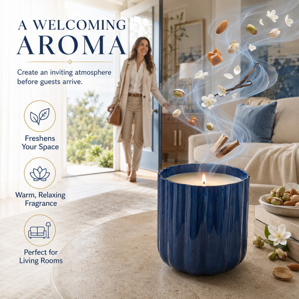 Capri Scented Jar Candle – 400 g Decorative Home Fragrance