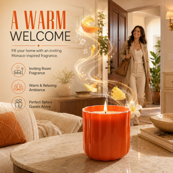 Monaco Luxury Scented Candle – 14 oz Decorative Home Fragrance