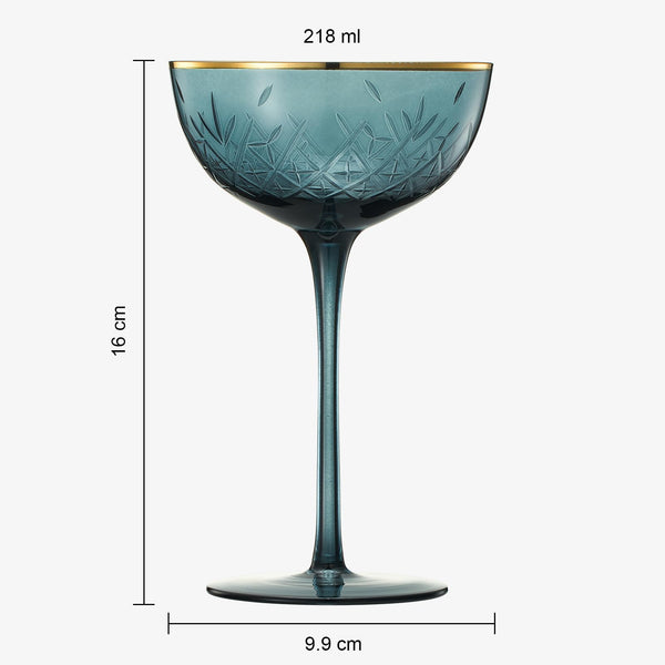 Vintage Art Deco Coupe for Champagne | Set of 6
