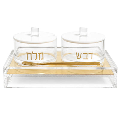 Clear Acrylic Honey and Salt Dish