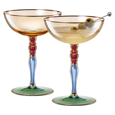 Khen Ravello Coupe Glassware - Set of 2