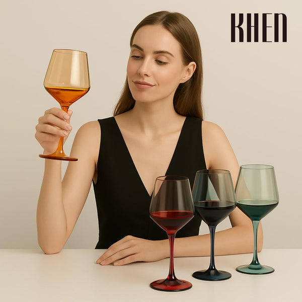 Floating Shatterproof Wine Glasses | Muted Colors | Set of 4, 16 oz