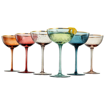Vintage Art Deco Coupe for Champagne | Set of 6