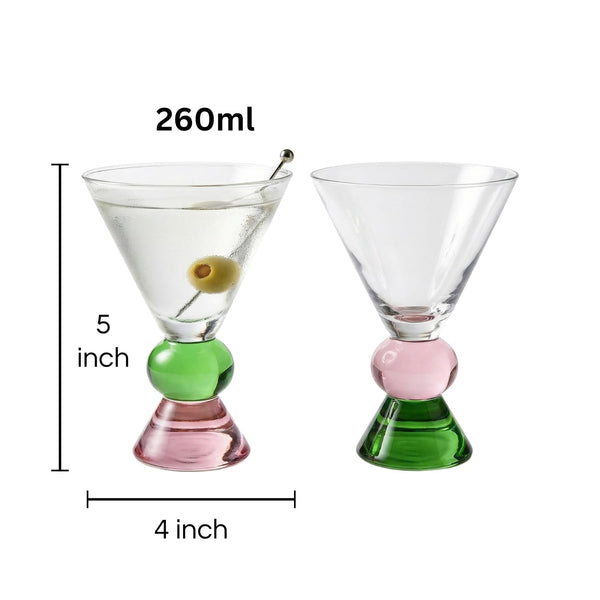 Stemless Martini, Gin & Vodka Ritual Cups, Set of 2