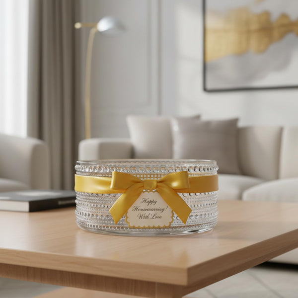 Round Hobnail Bowl, Single Piece, 7.95in 2300ml Clear