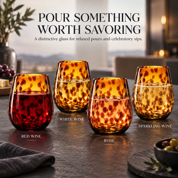 Tortoise Wine Glasses set of 4