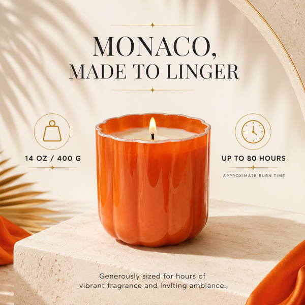 Monaco Luxury Scented Candle – 14 oz Decorative Home Fragrance