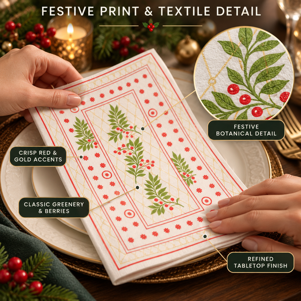 Christmas Disposable Napkins 100 Pieces