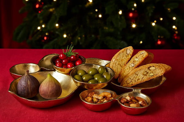 Cluster Decorative Bowls, Bright Gold Brass - Decoration, Snack Tray Bowl, Chip and Dip Strong Brass Beautiful Room Accent, Perfect for Entertaining, Parties, Home & Wedding 22