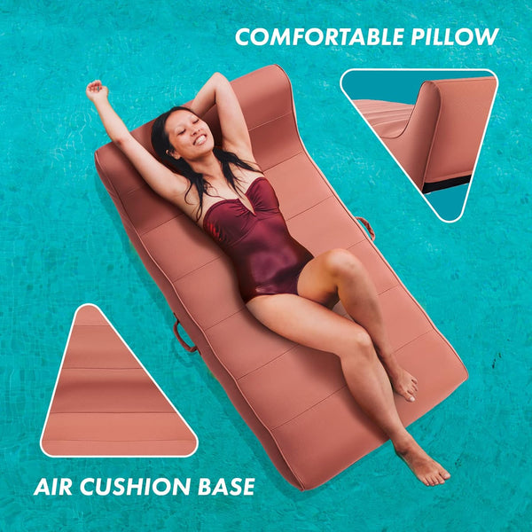 Terracotta Pool Float Lounger Recliner